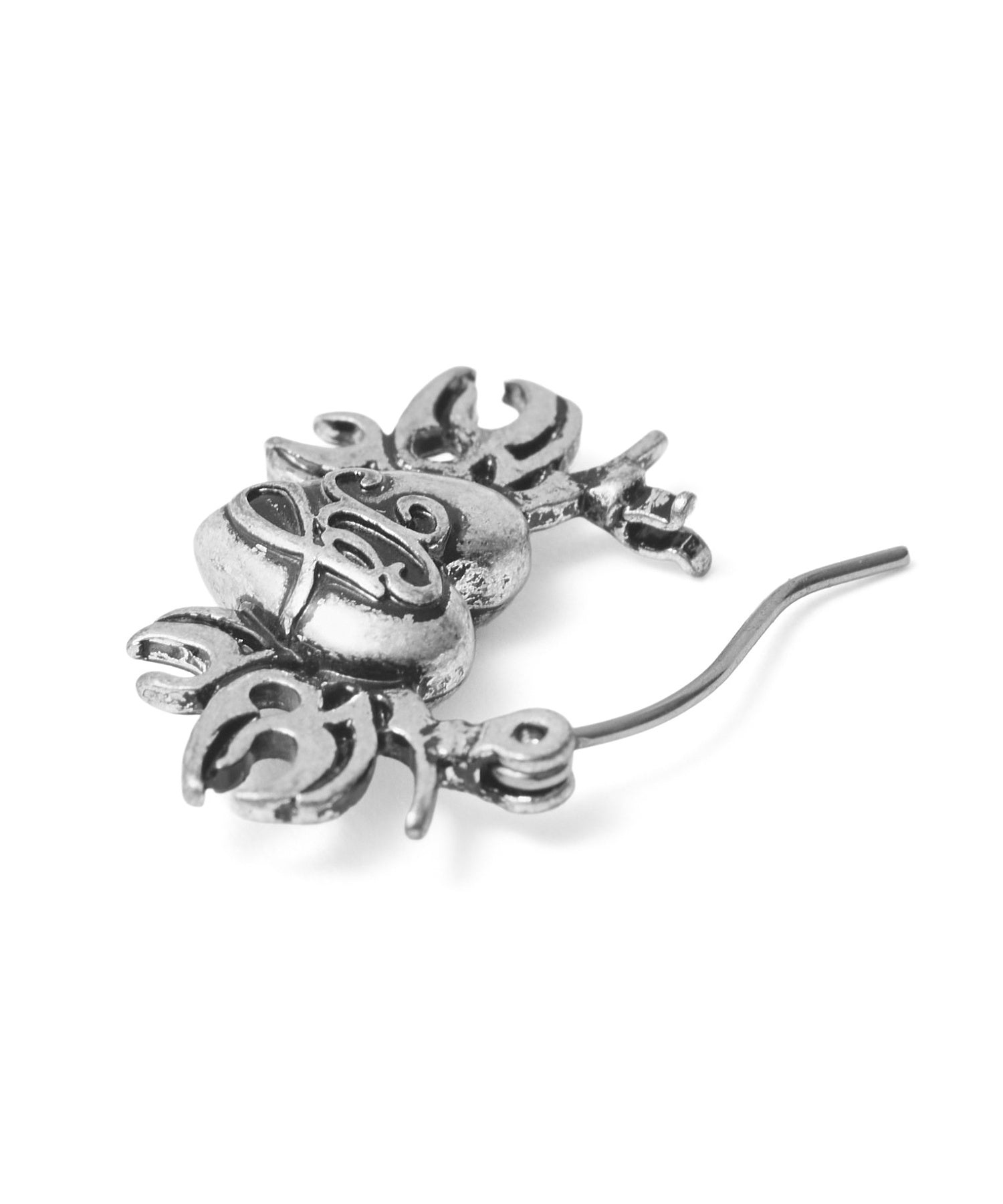 TRIBAL HEART CHARM EARRINGS