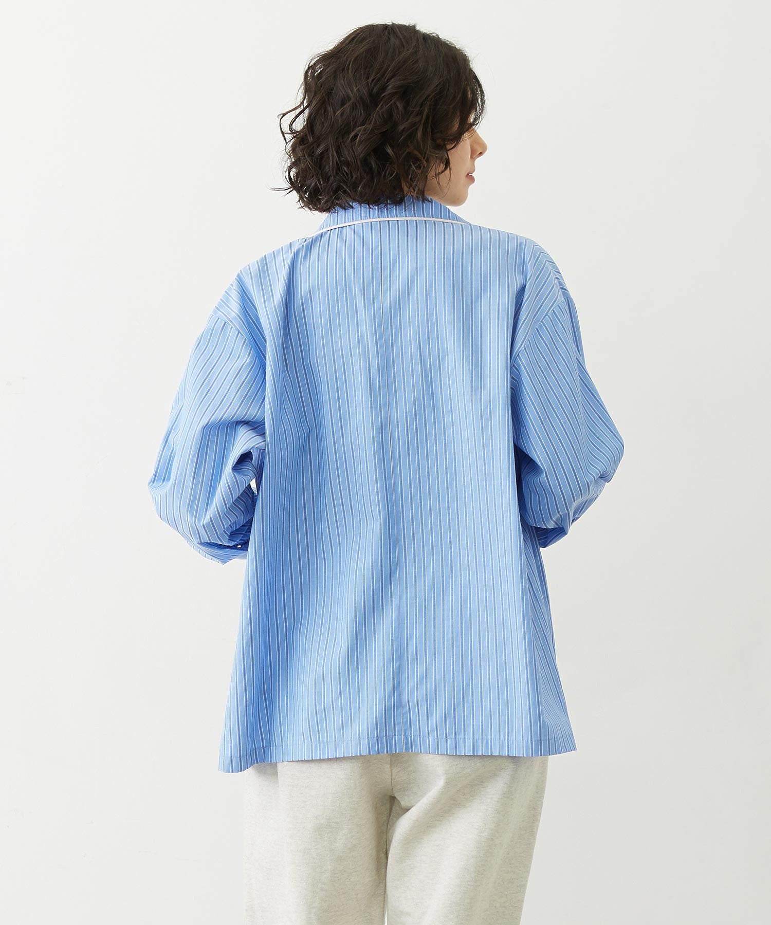 STRIPED PAJAMA SHIRT