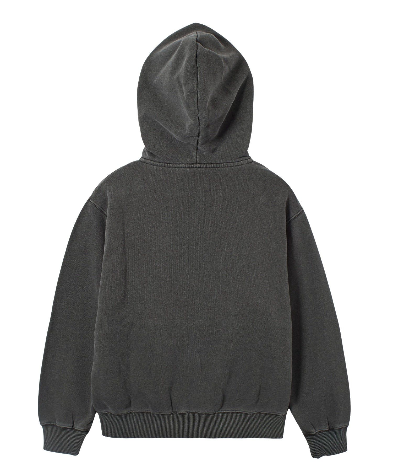 FADED LOGO PRINT ZIP UP SWEAT HOODIE