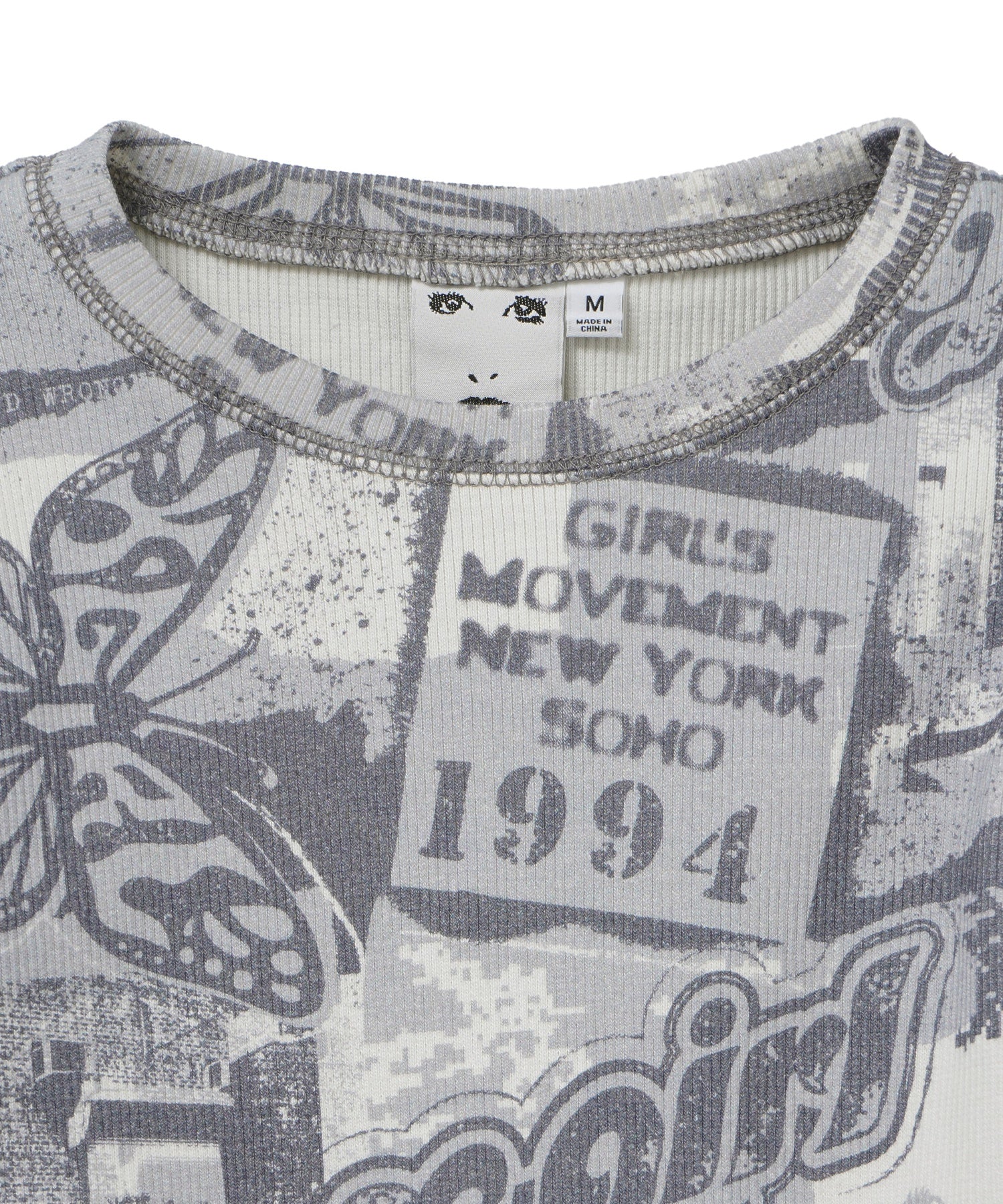 COLLAGE GRAPHIC L/S COMPACT TOP