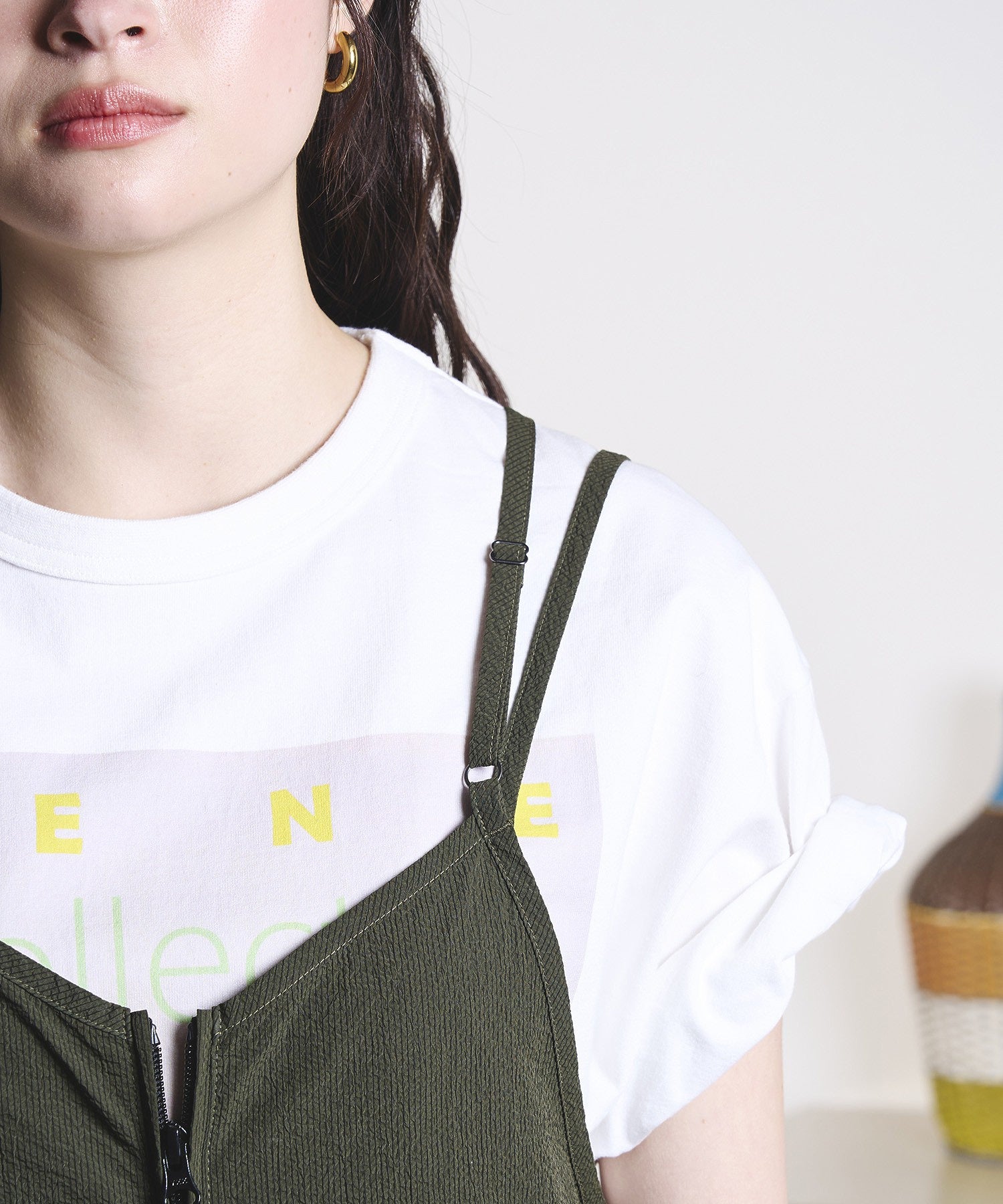 GENE HEAVENS x THOUSAND MILE/NARROW BACK STRAP DRESS