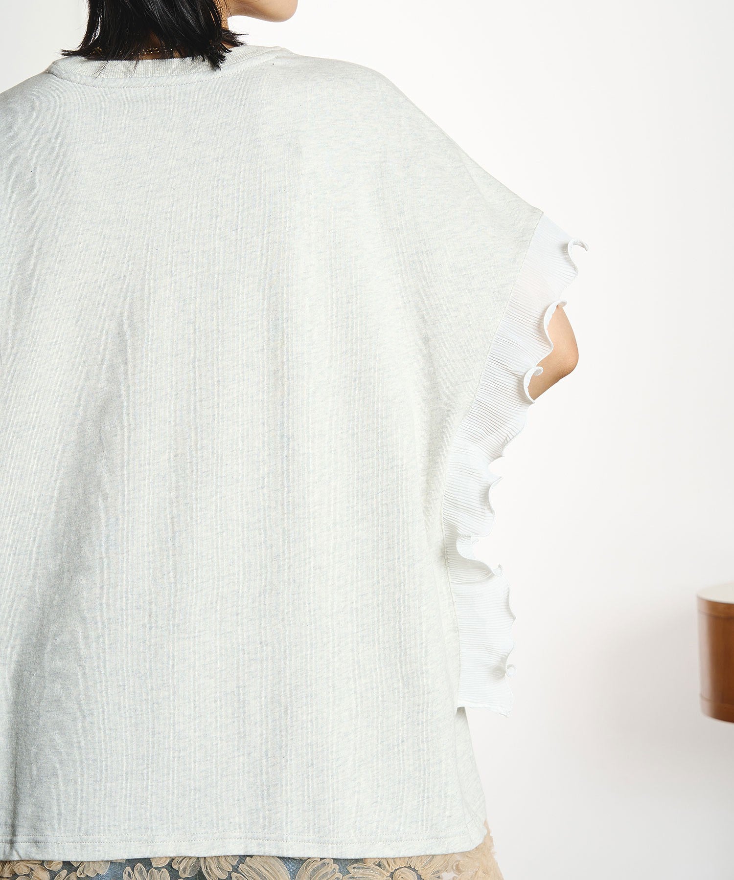 OKIRAKU×ROSEBUD/LACE SKIRT LOGO DRESS