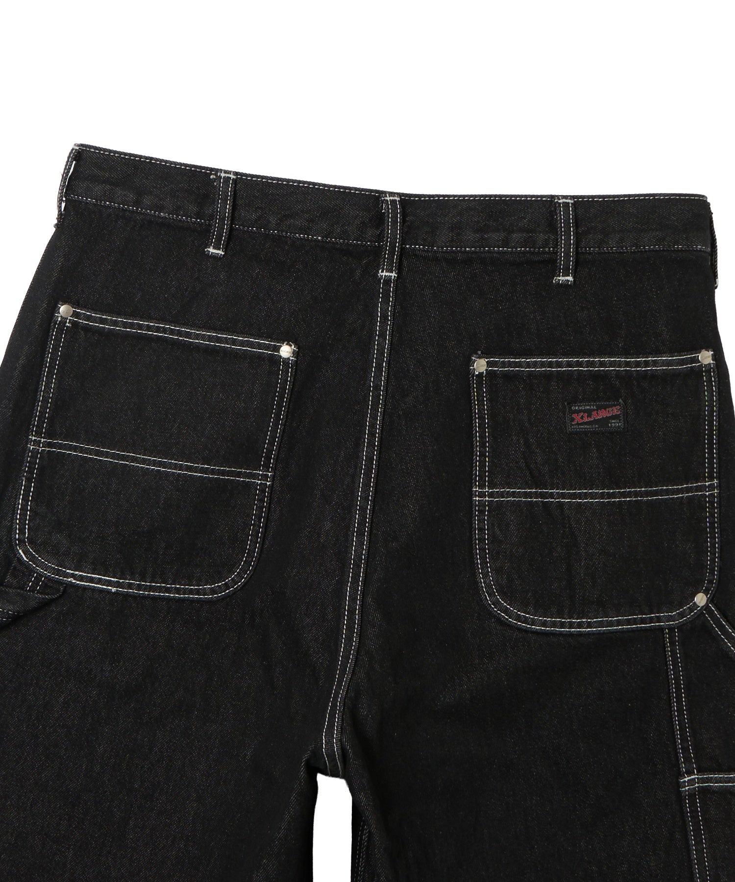 DOUBLE KNEE DENIM SHORT PANTS