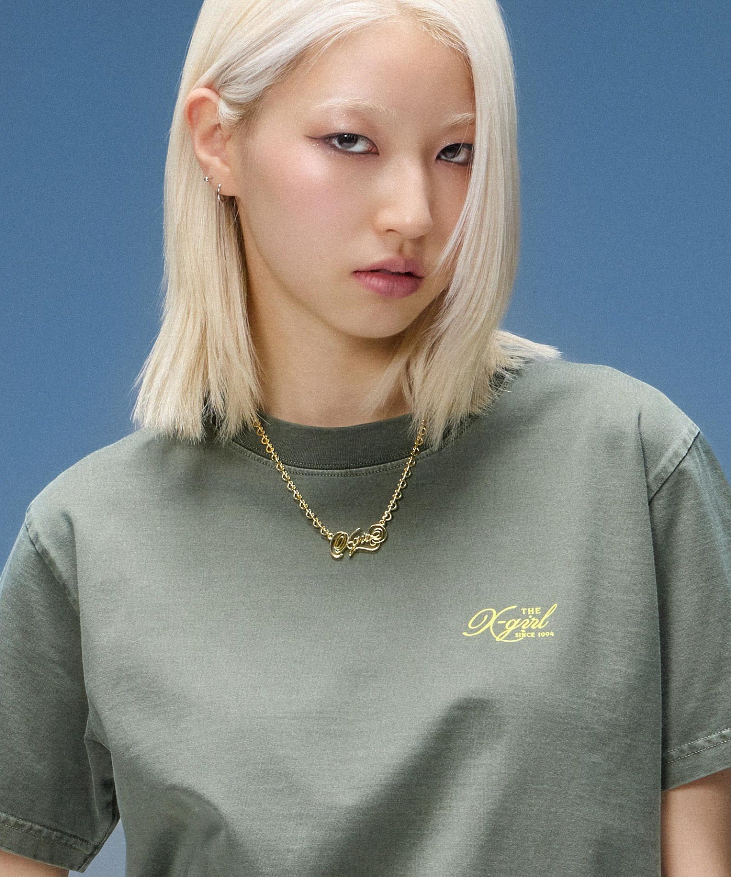 SCRIPT LOGO CHARM NECKLACE