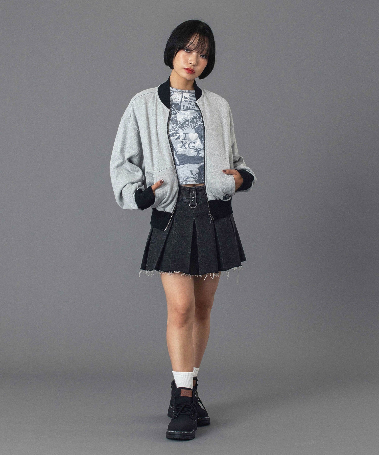 ZIP UP SWEAT BLOUSON