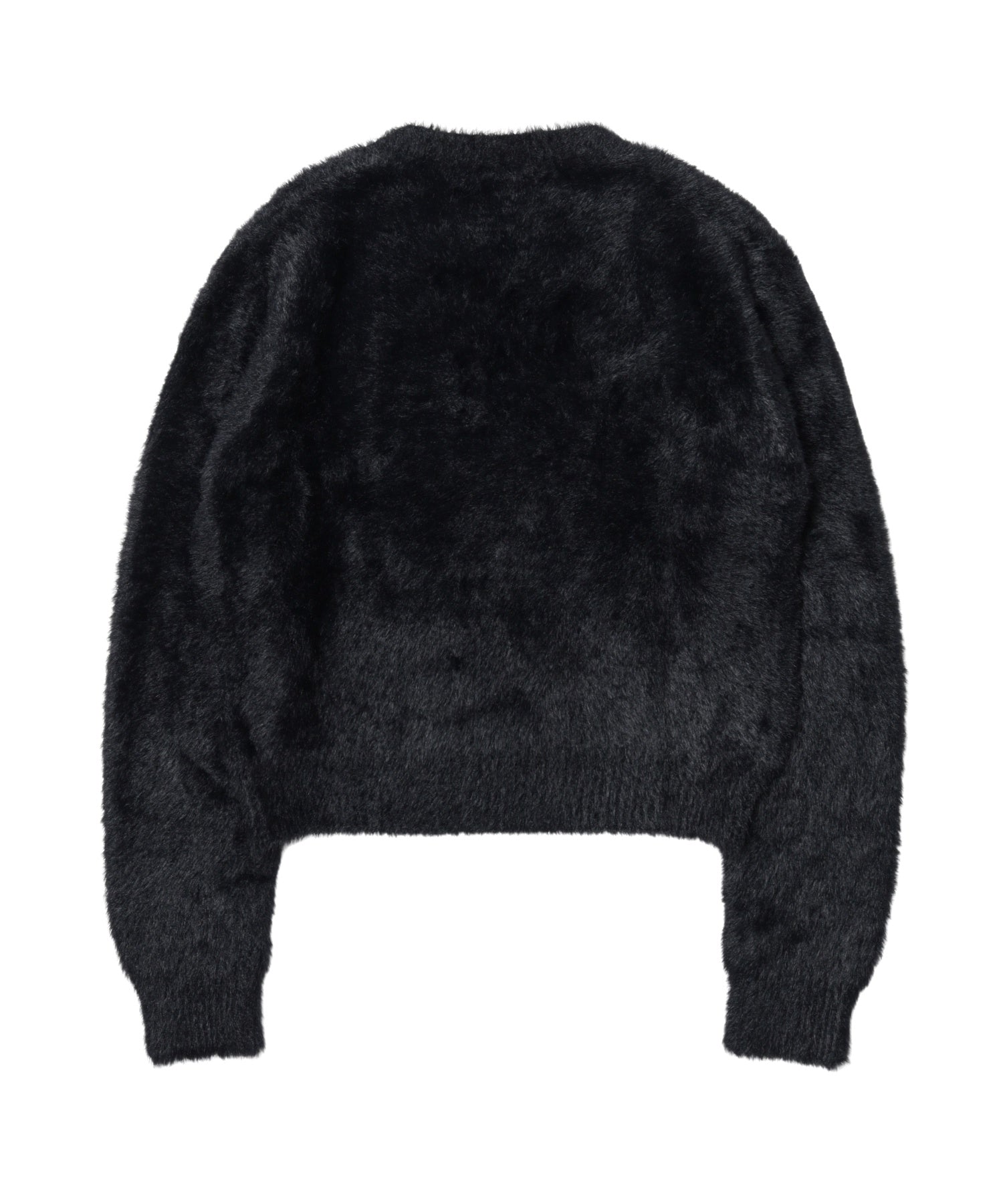 LOGO JACQUARD SHAGGY KNIT TOP