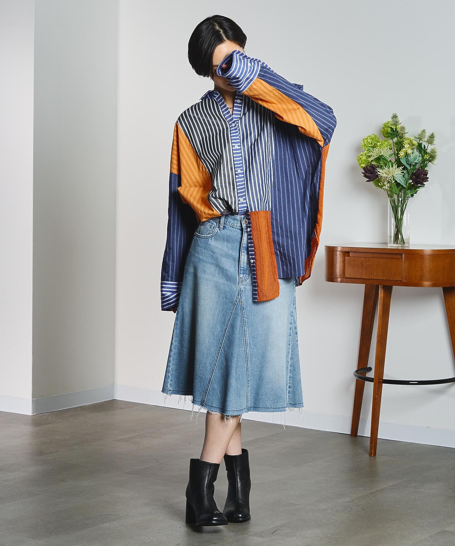 REMME/LEATHER SHORT BOOTS