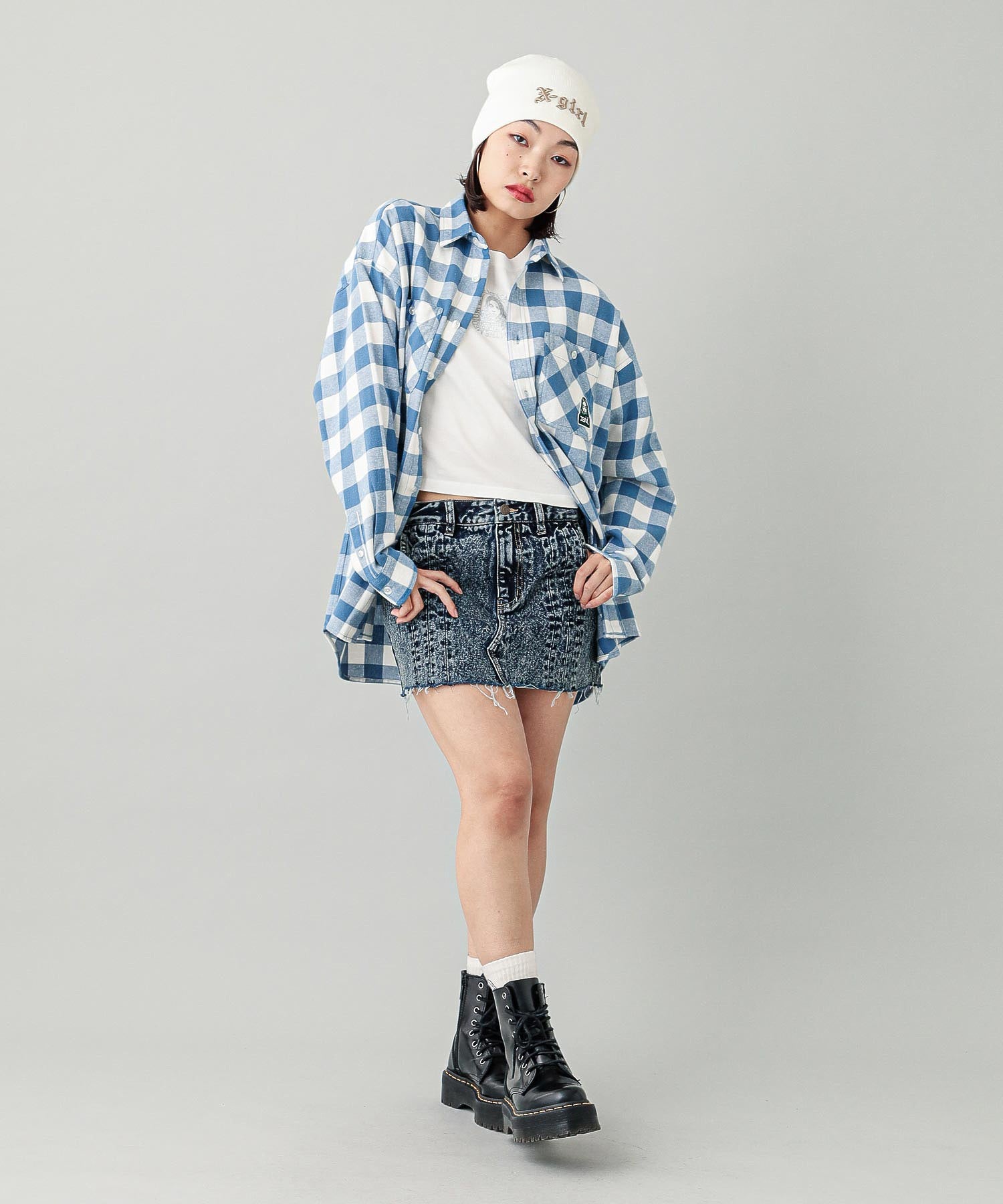 FACE PLAID L/S SHIRT