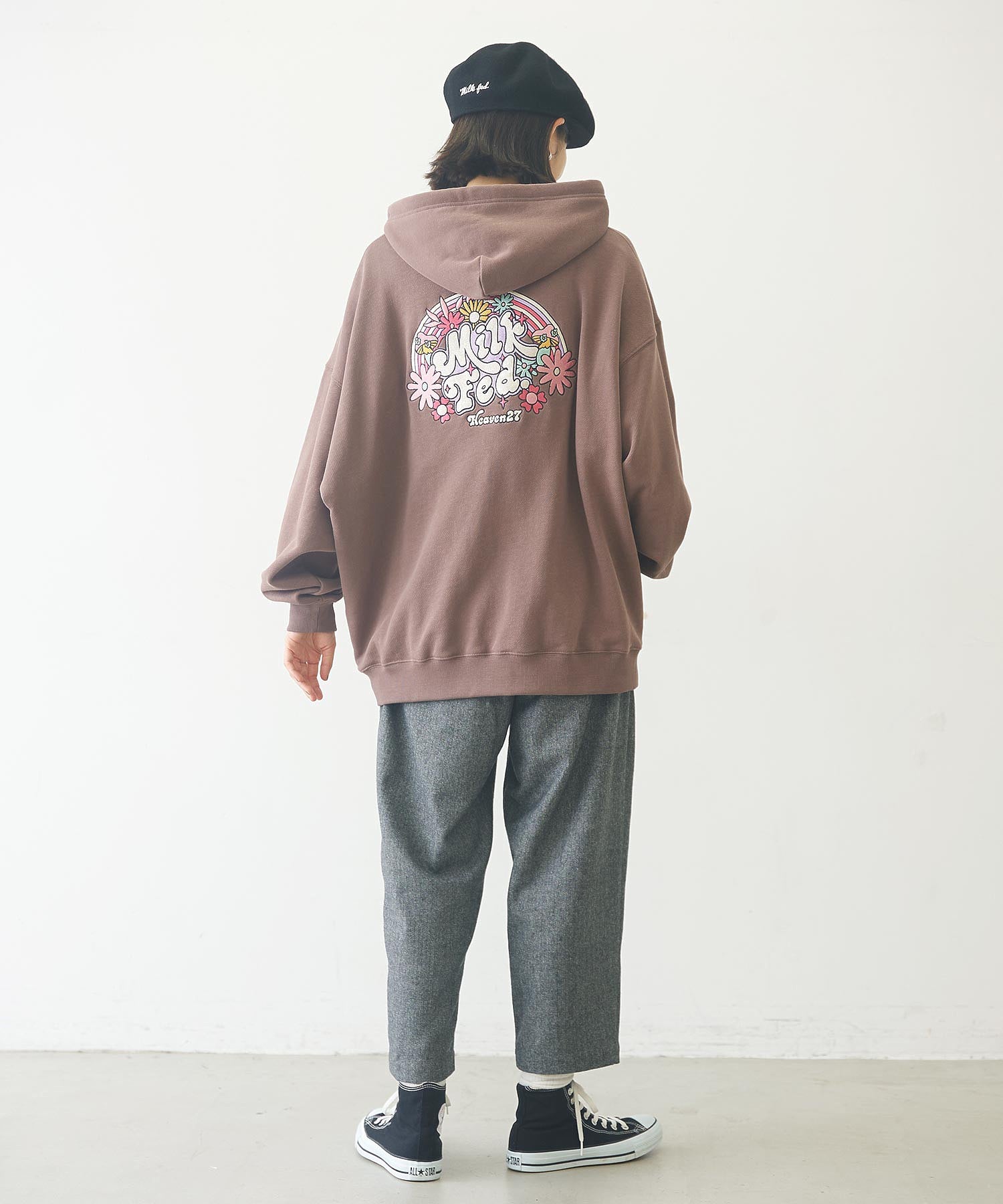 EMBROIDERD 70s LOGO SWEAT HOODIE