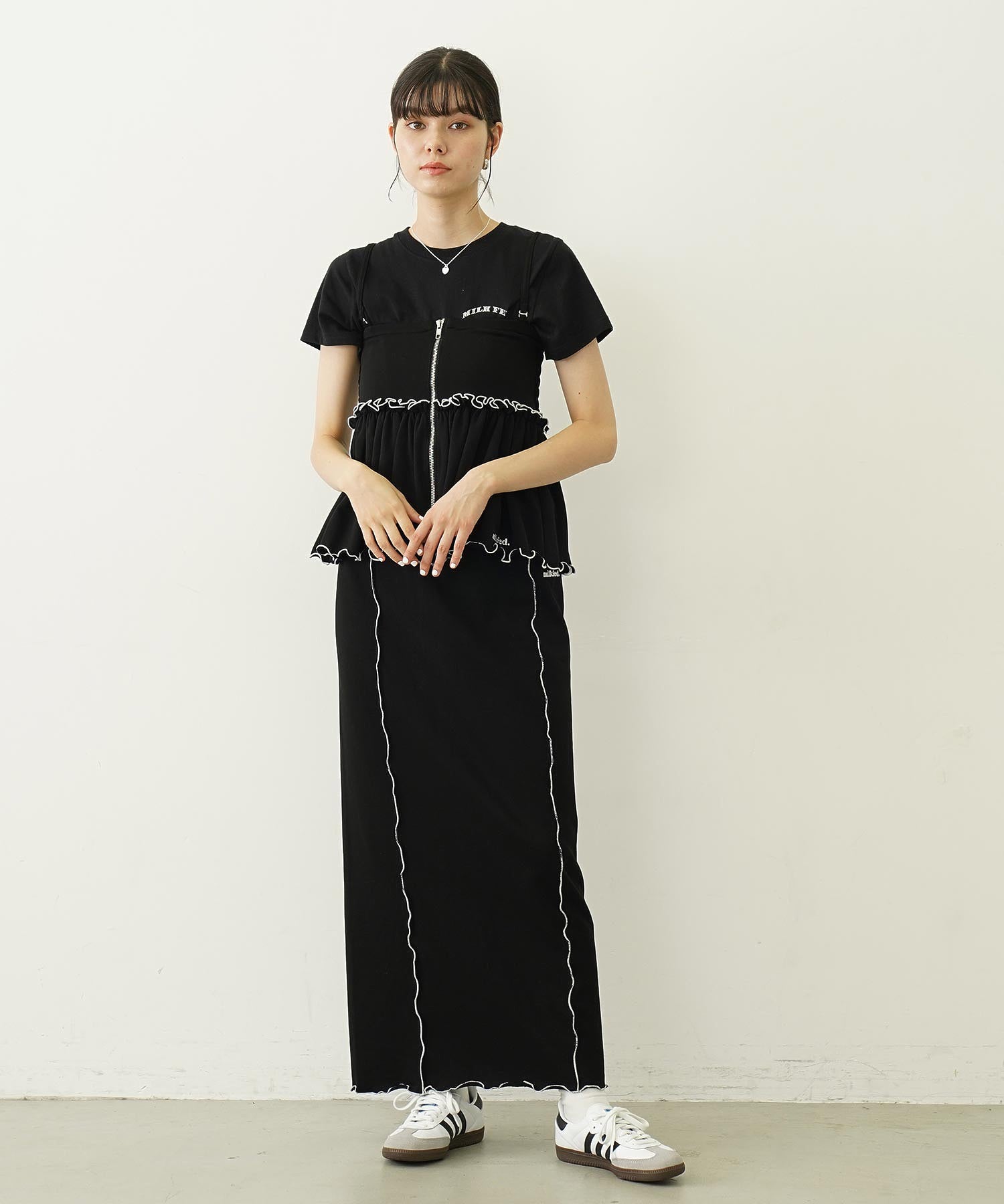 LETTUCE EDGE SWEAT SKIRT