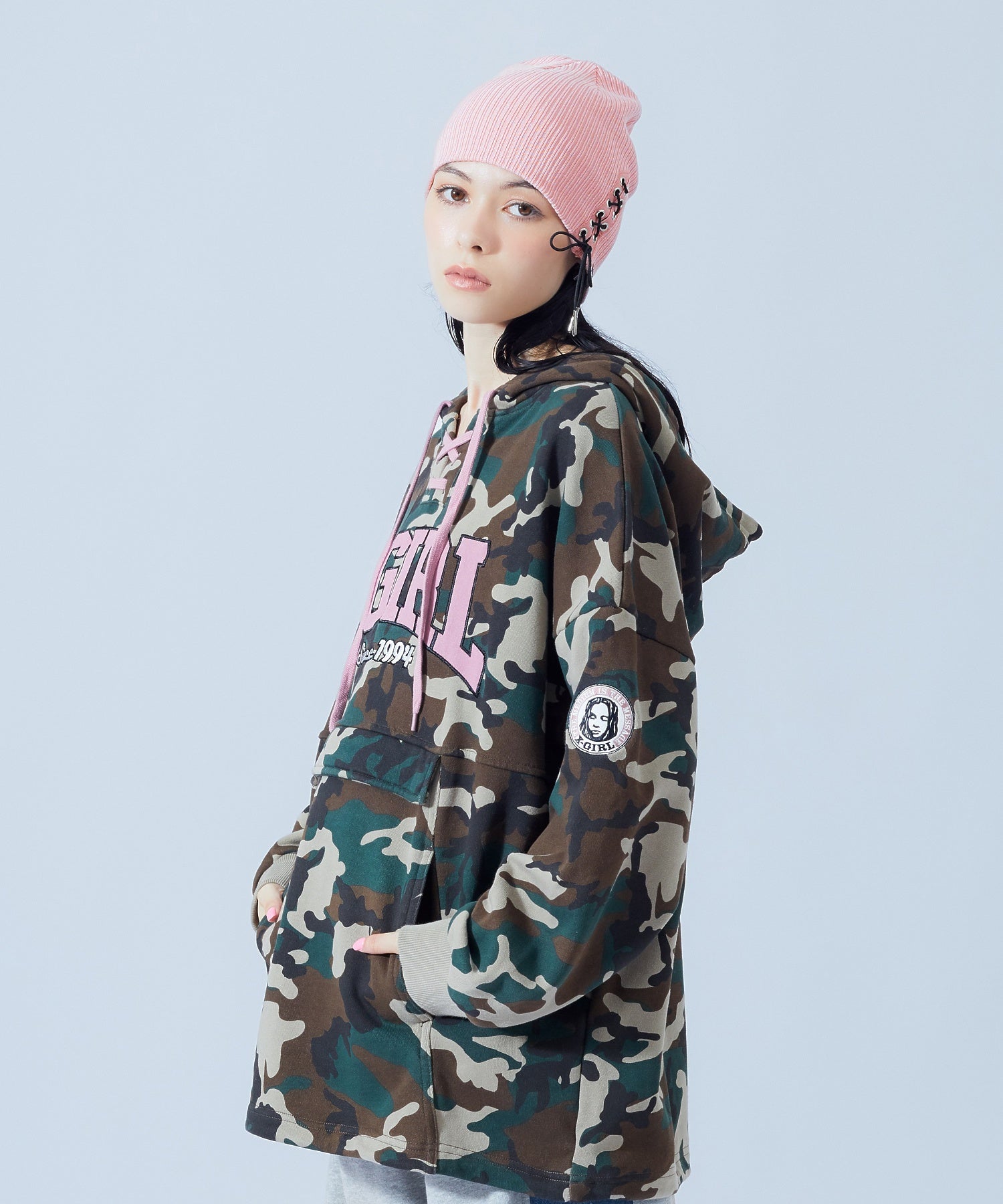 LACE UP BEANIE