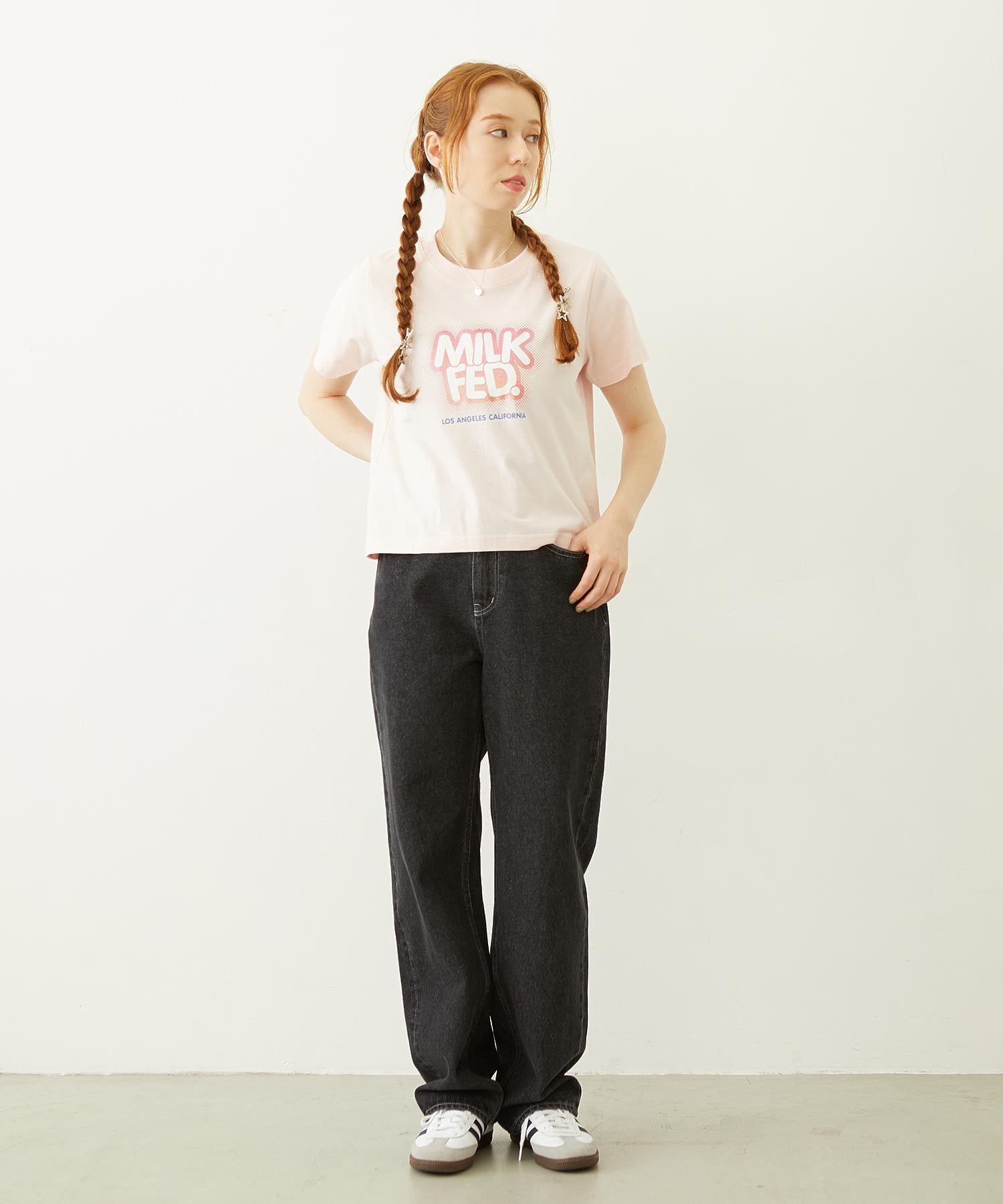 GLITTER HALFTONE LOGO COMPACT S/S TEE