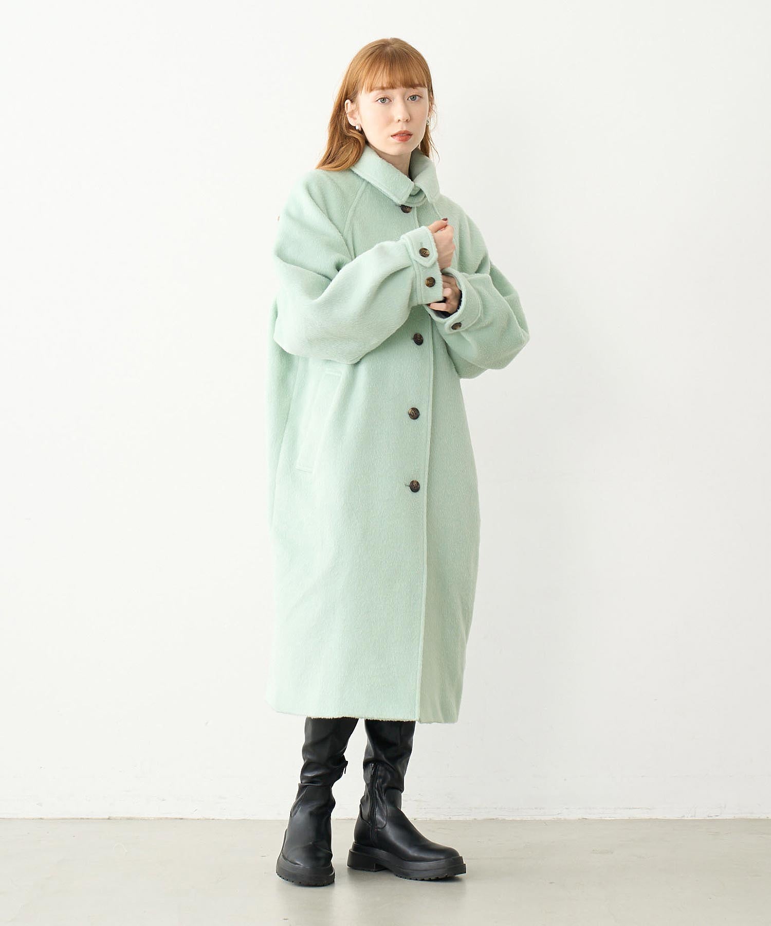 VOLUME SLEEVE LONG COAT