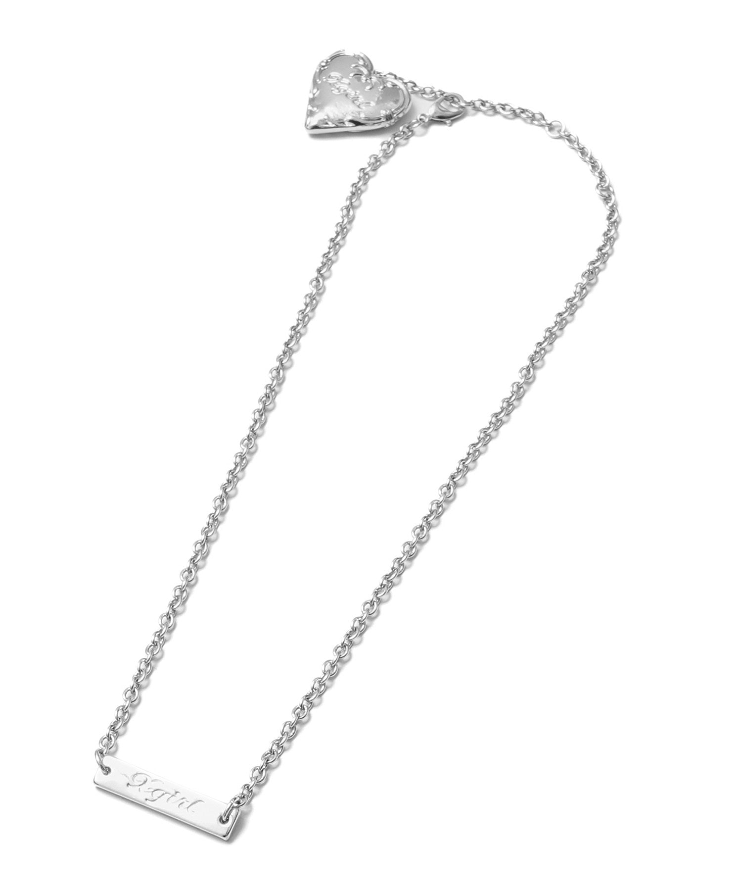 2WAY PLATE AND HEART NECKLACE