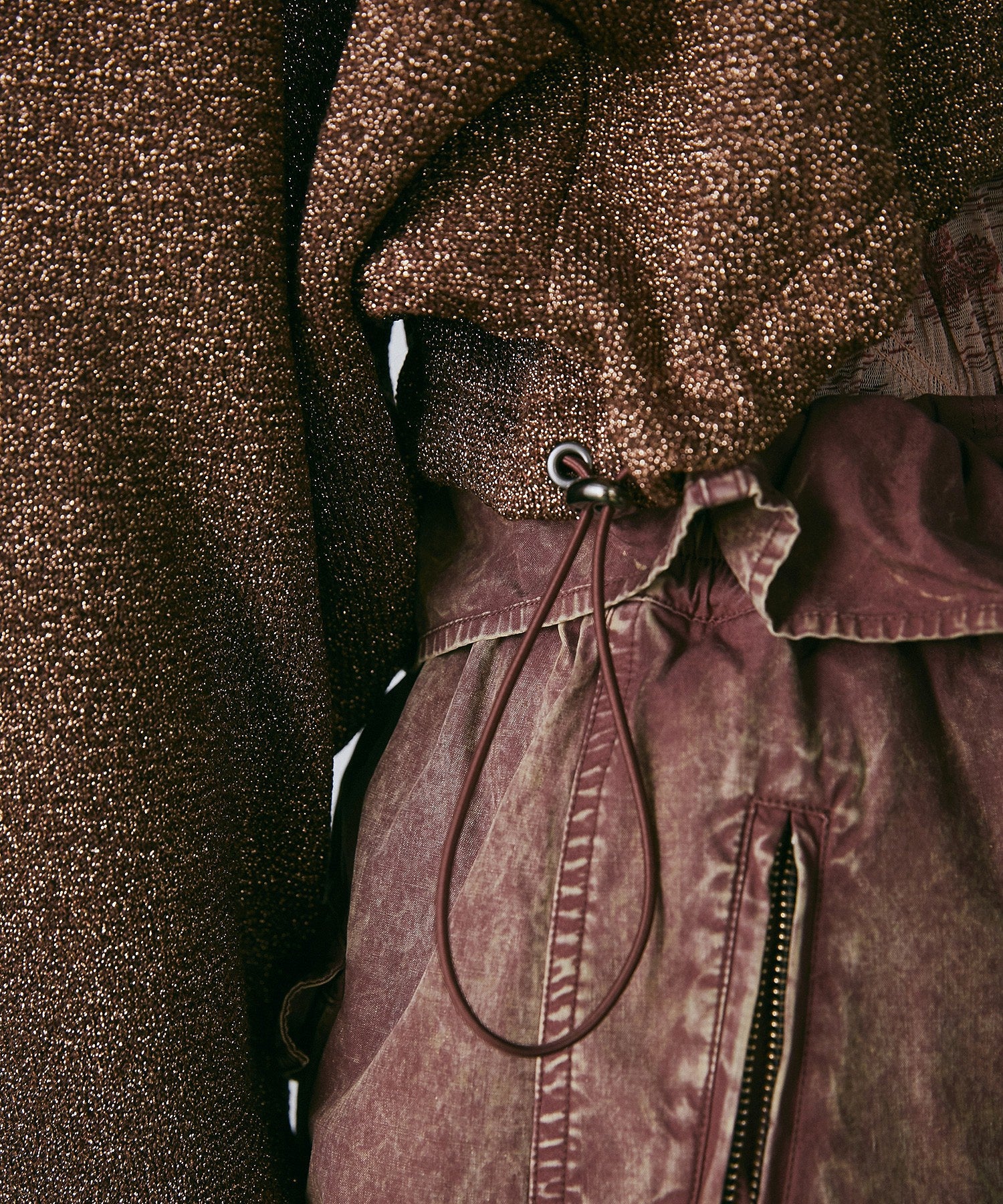 ラメニットブルゾン