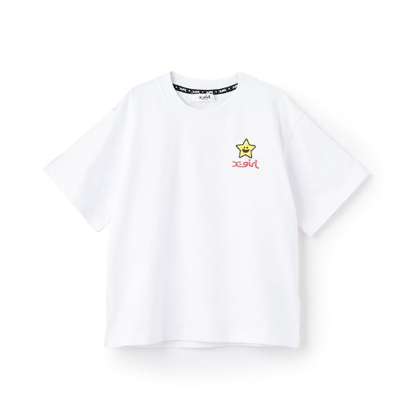 ハートロゴバックプリント半袖Tシャツ