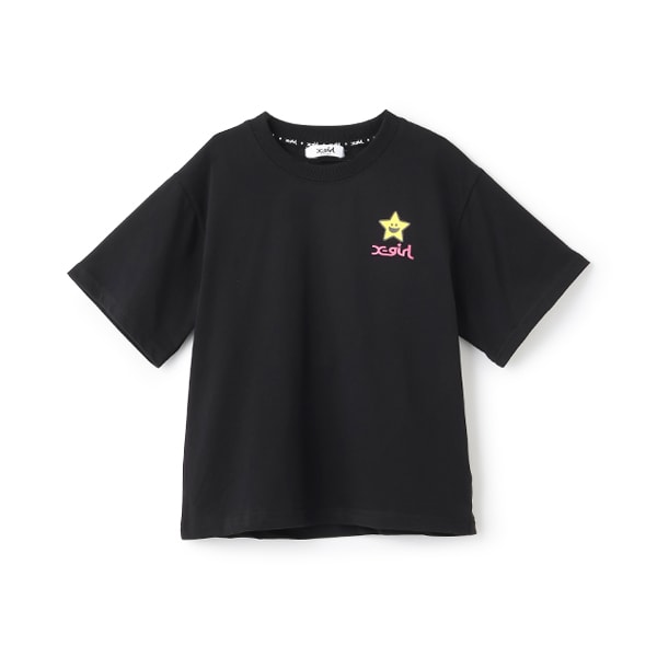 ハートロゴバックプリント半袖Tシャツ