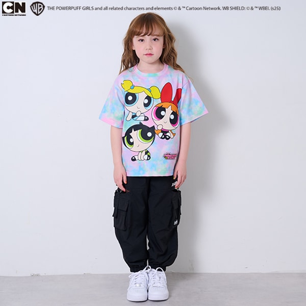 【パワーパフ ガールズ】タイダイ半袖Tシャツ