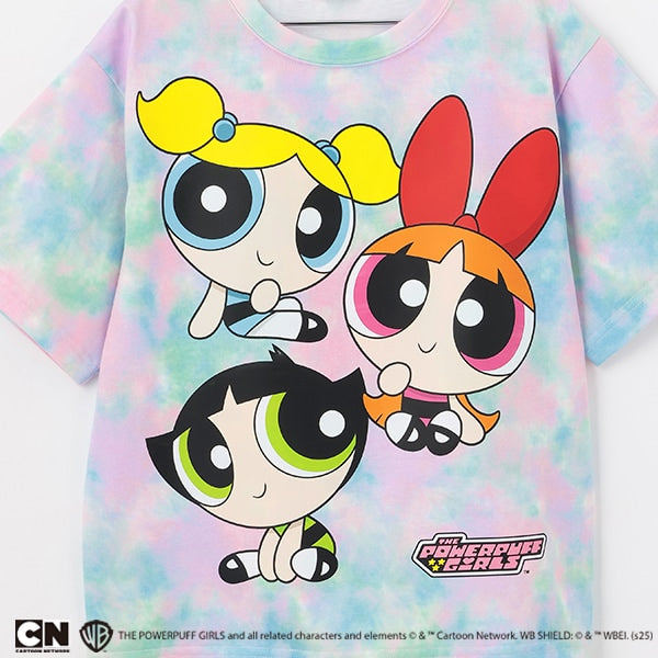 【パワーパフ ガールズ】タイダイ半袖Tシャツ