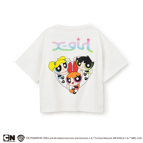 【パワーパフ ガールズ】バックプリント半袖Tシャツ