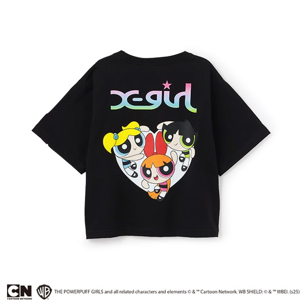 【パワーパフ ガールズ】バックプリント半袖Tシャツ