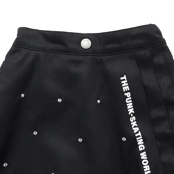 スタッズサイドプリーツスカート