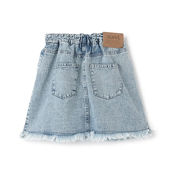 クラッシュ加工カットオフスカート