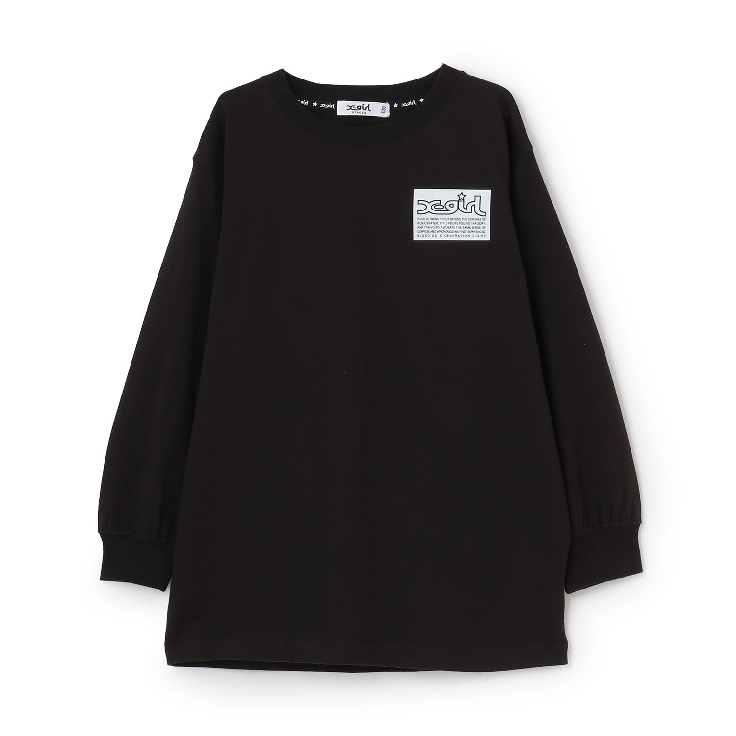 ガールバックプリント長袖Tシャツ
