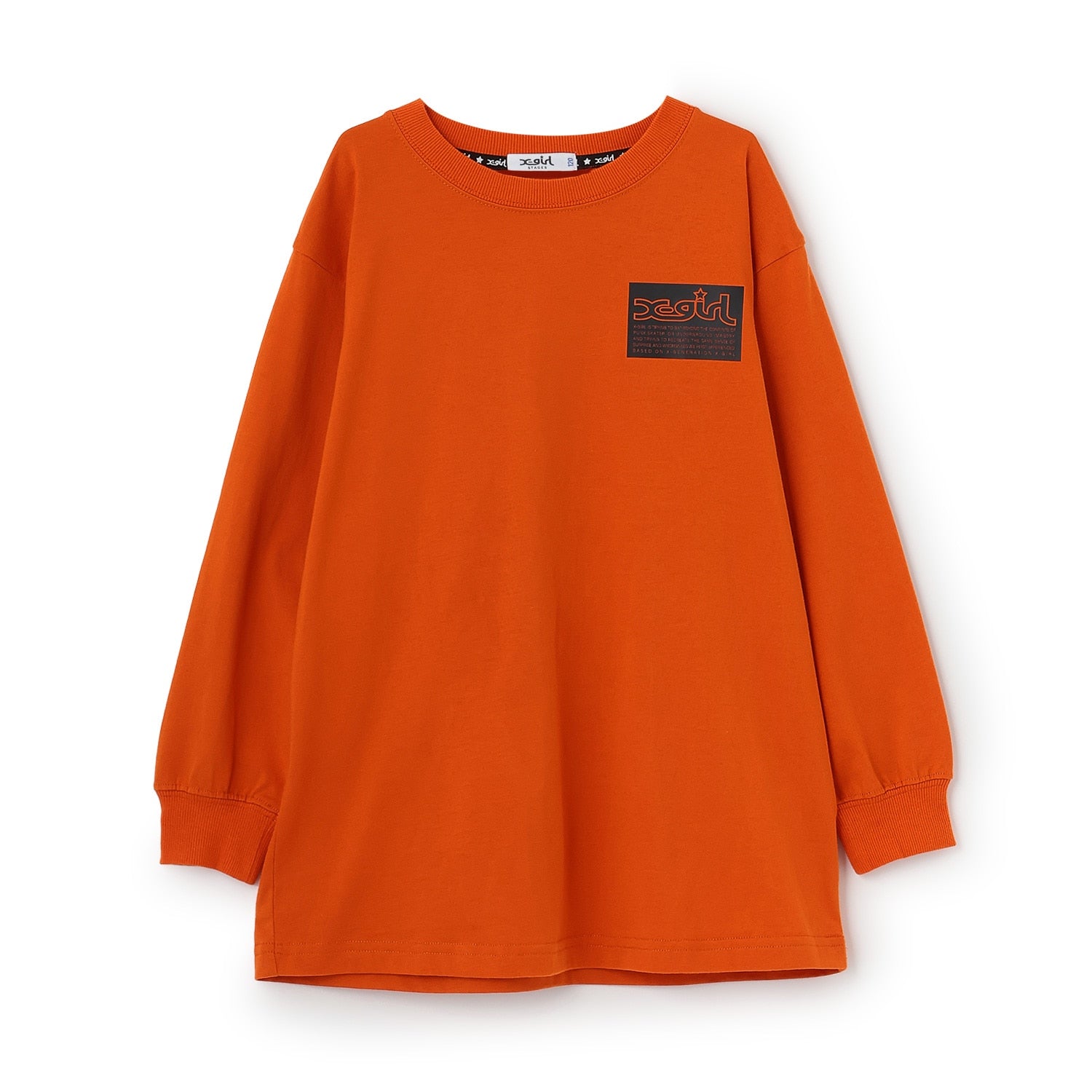 ガールバックプリント長袖Tシャツ