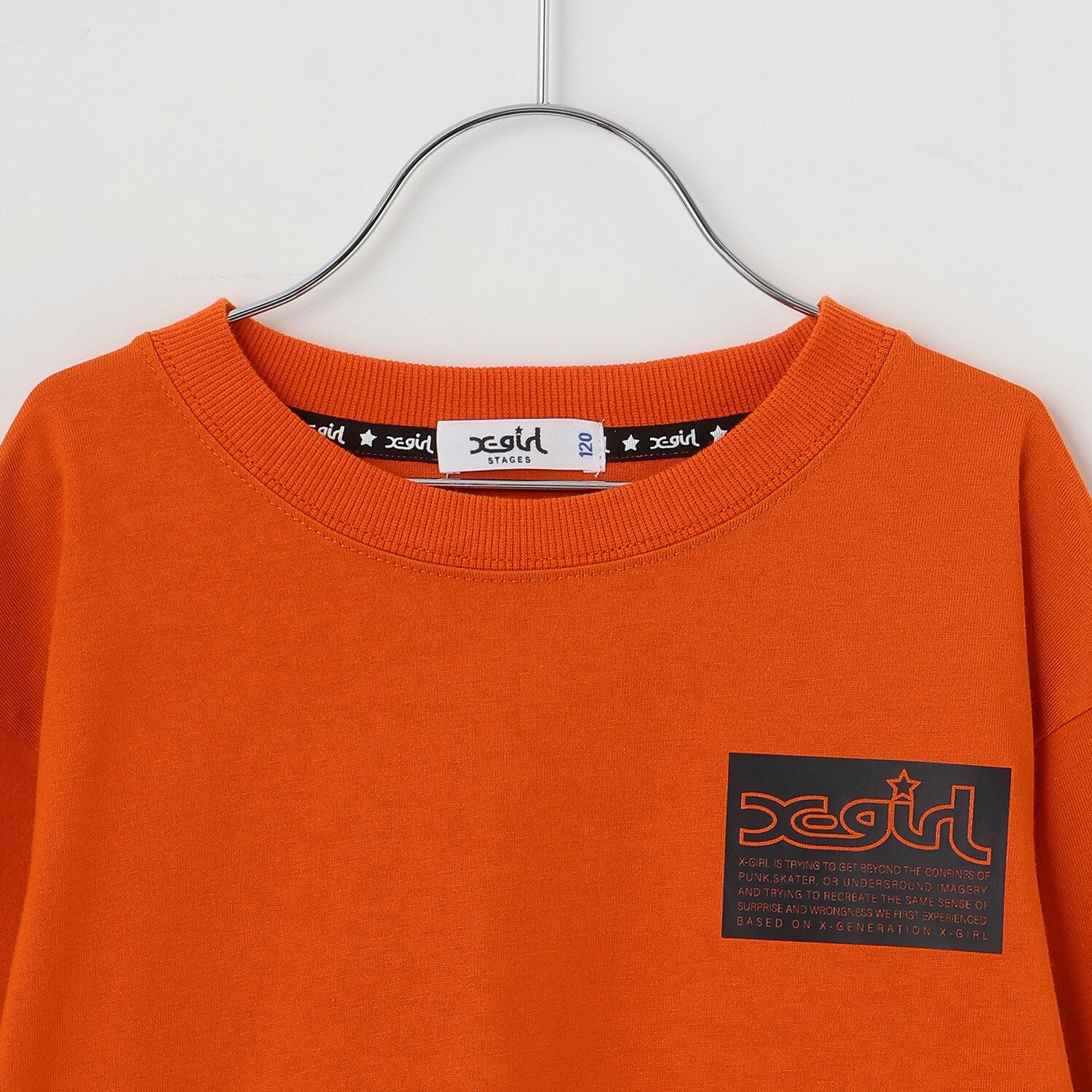ガールバックプリント長袖Tシャツ