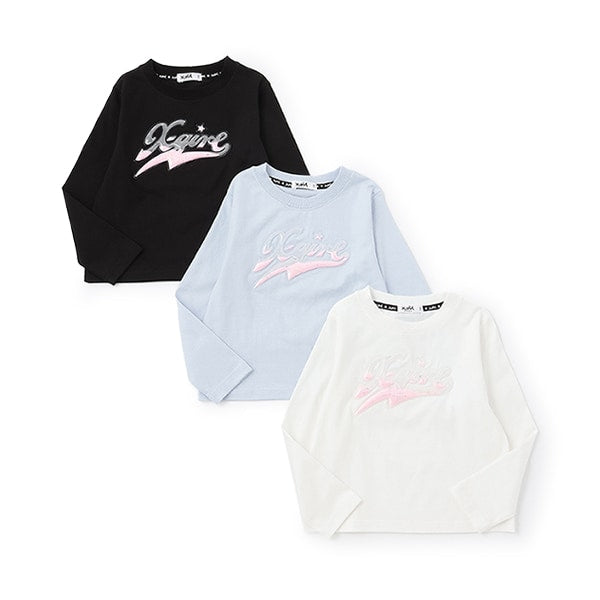 PVCロゴ長袖Tシャツ