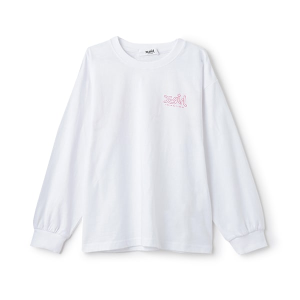 ミルズロゴバックプリント長袖Tシャツ