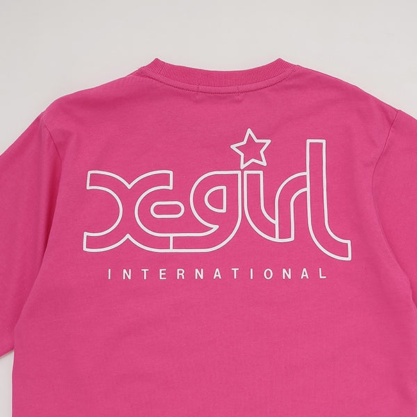 ミルズロゴバックプリント長袖Tシャツ