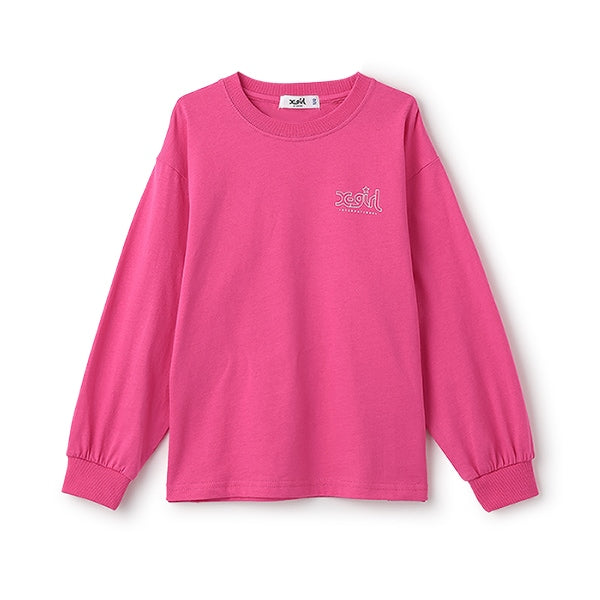 ミルズロゴバックプリント長袖Tシャツ