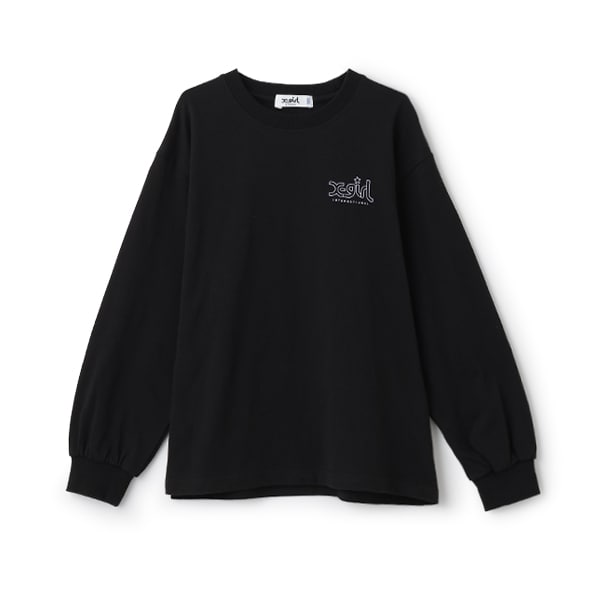 ミルズロゴバックプリント長袖Tシャツ