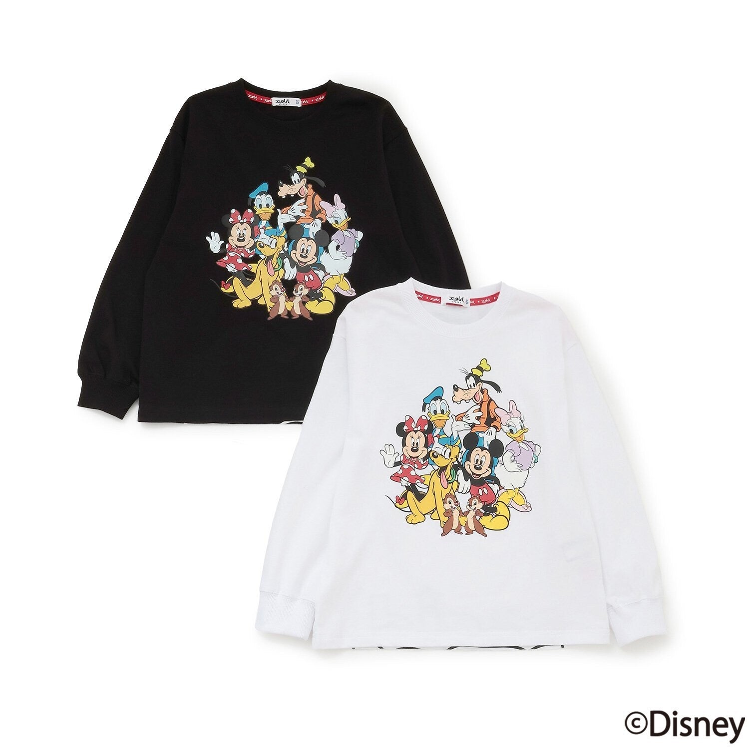 【DISNEY】ミッキー&フレンズ/長袖Tシャツ