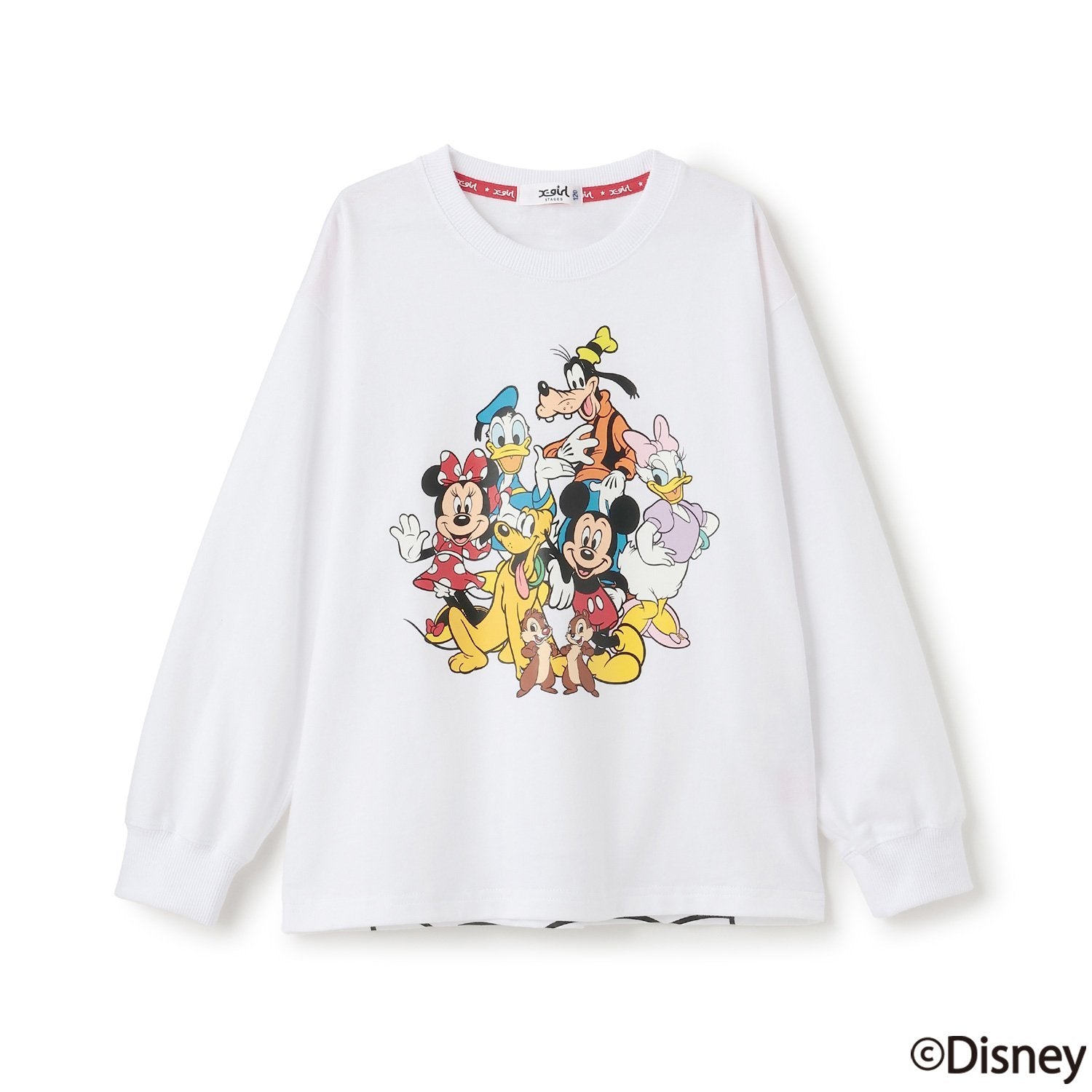 【DISNEY】ミッキー&フレンズ/長袖Tシャツ
