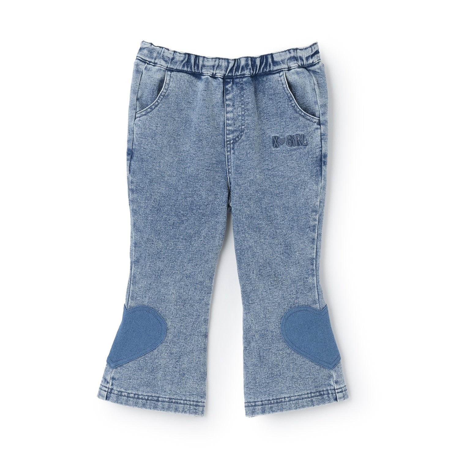 サイドハートモチーフフレアパンツ