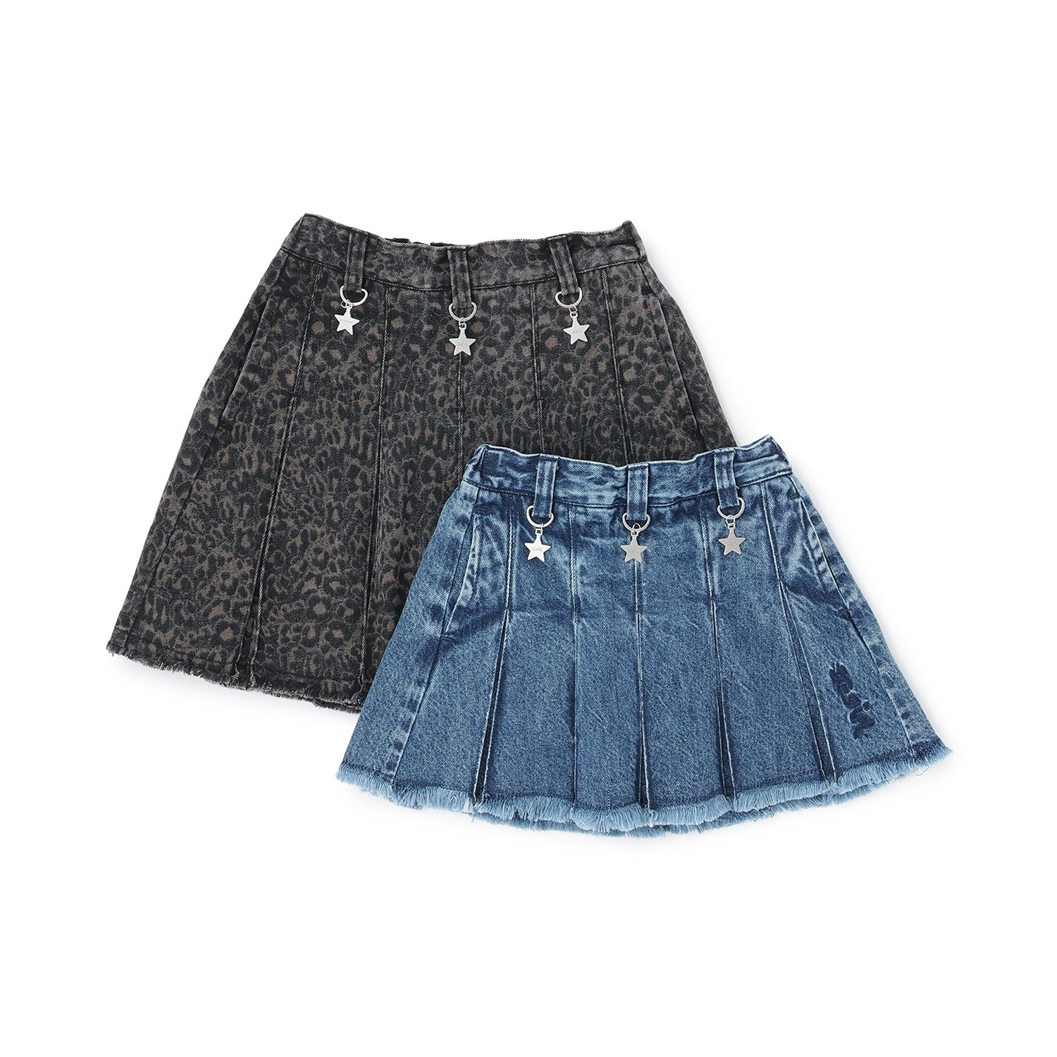 ピグメントプリーツスカート