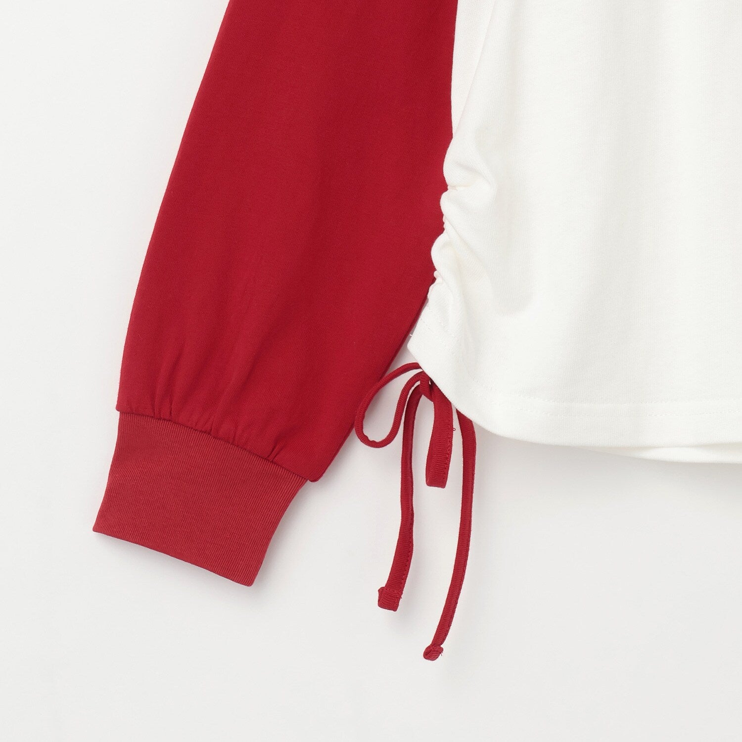 スタッズ& ラインストーンロゴラグラン長袖Tシャツ