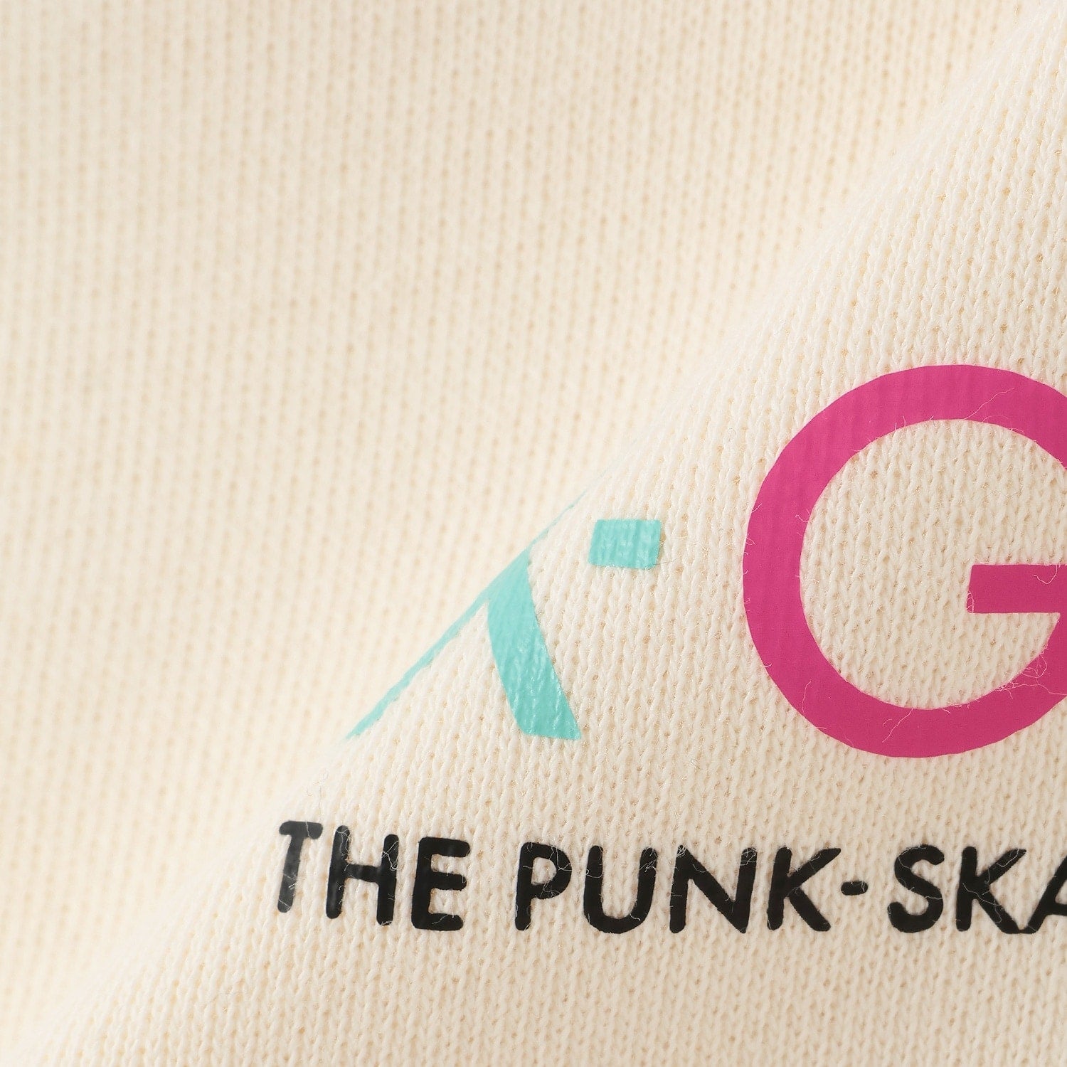 カラフルバックロゴプリント 切替トレーナー