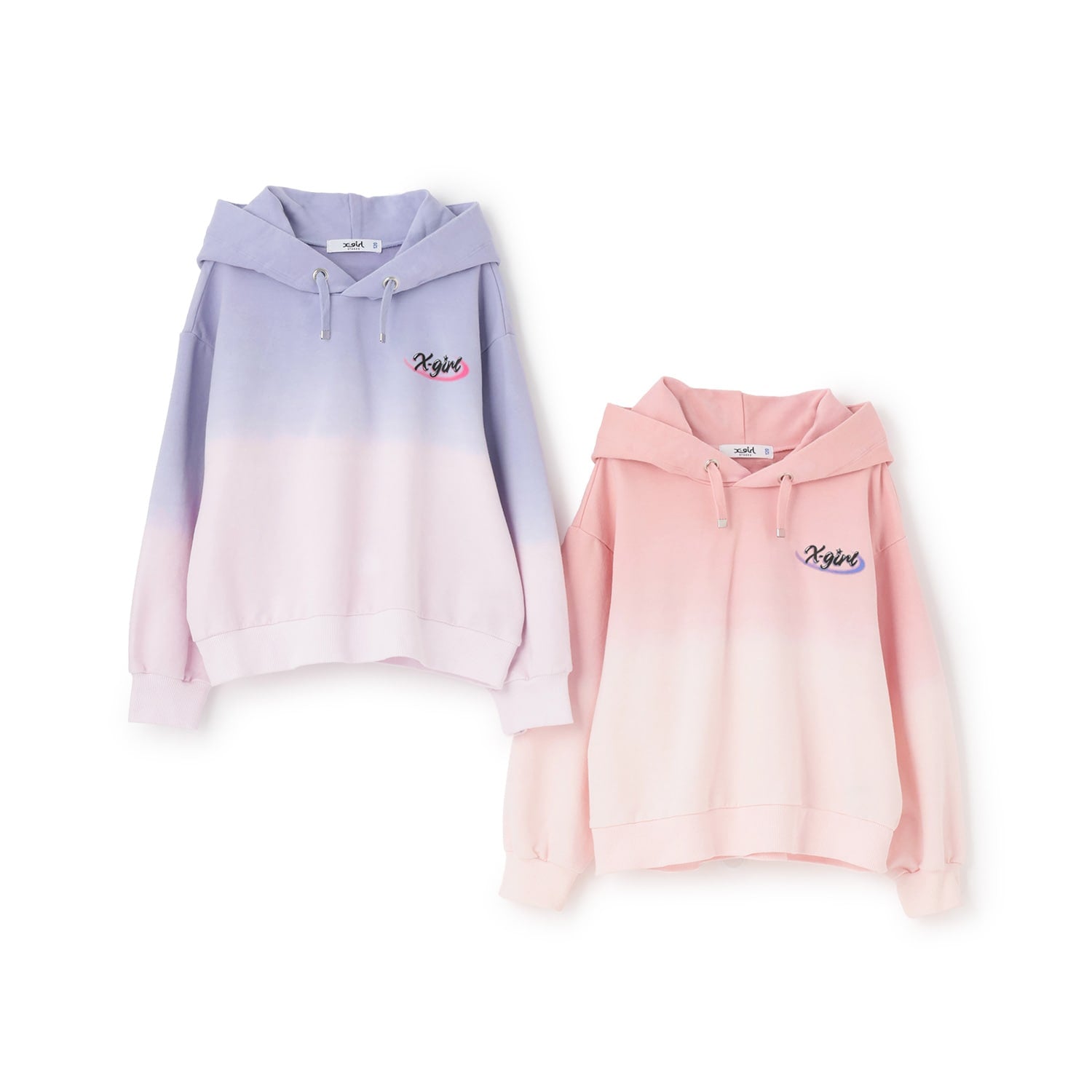 グラデーション染めパーカー