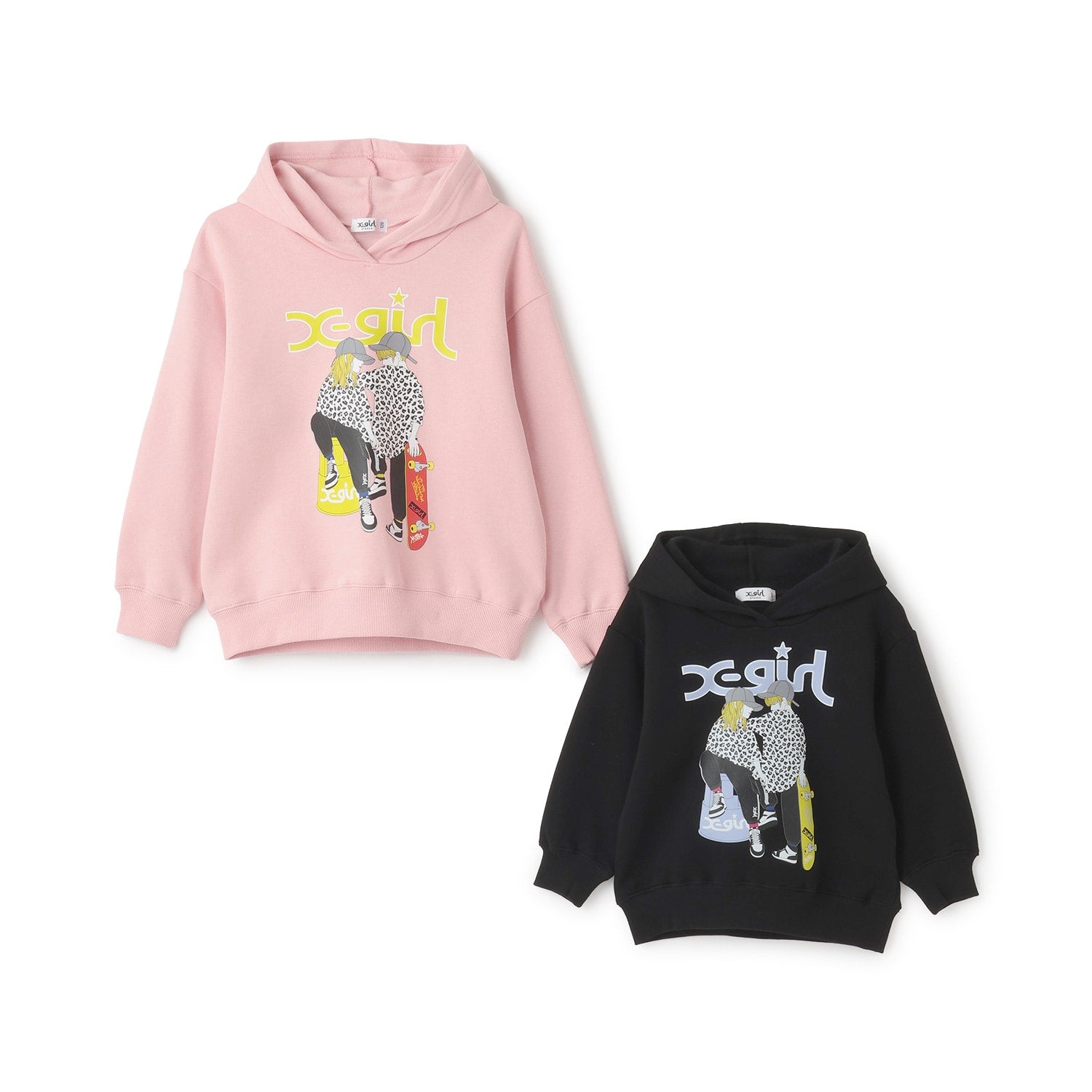 ガール&ボーイイラストパーカー