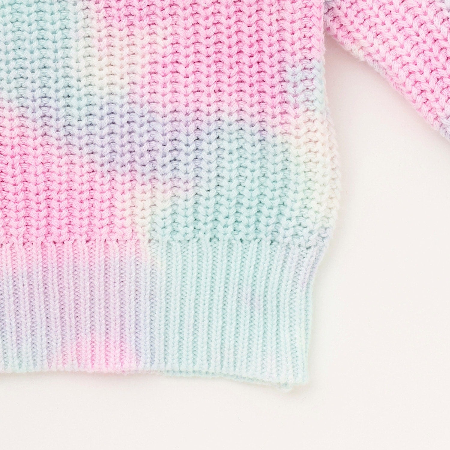 手染めタイダイニットプルオーバー