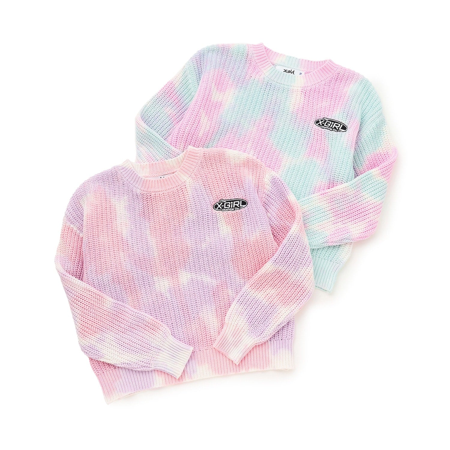 手染めタイダイニットプルオーバー