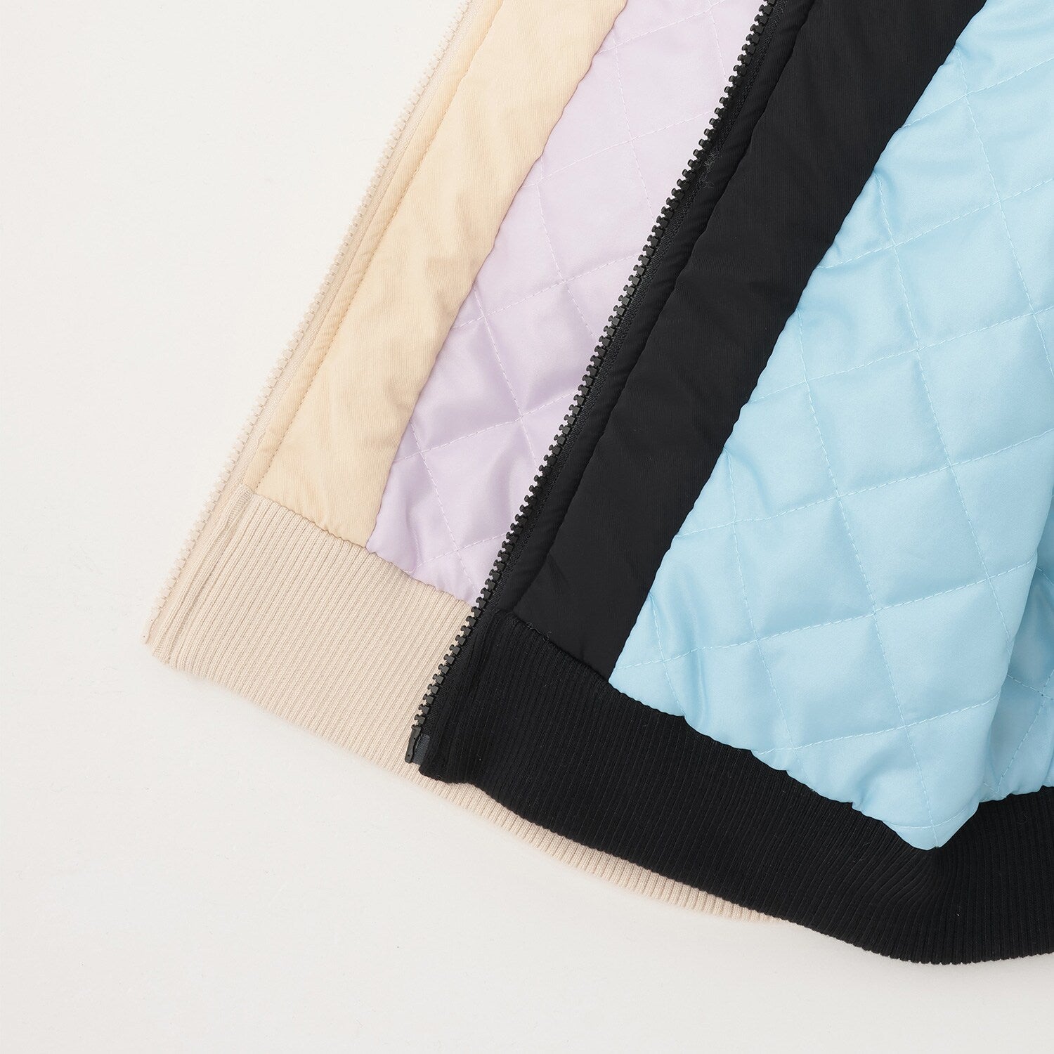 袖下ファー切替ブルゾン