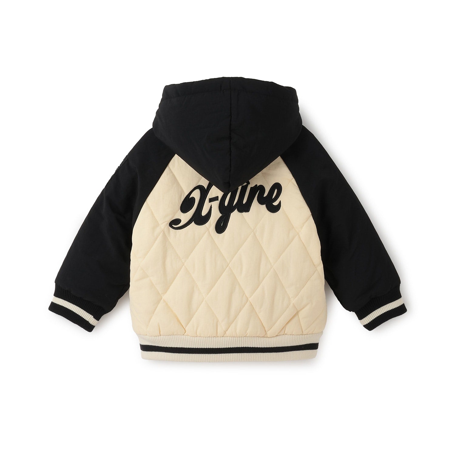 バックロゴキルティングブルゾン