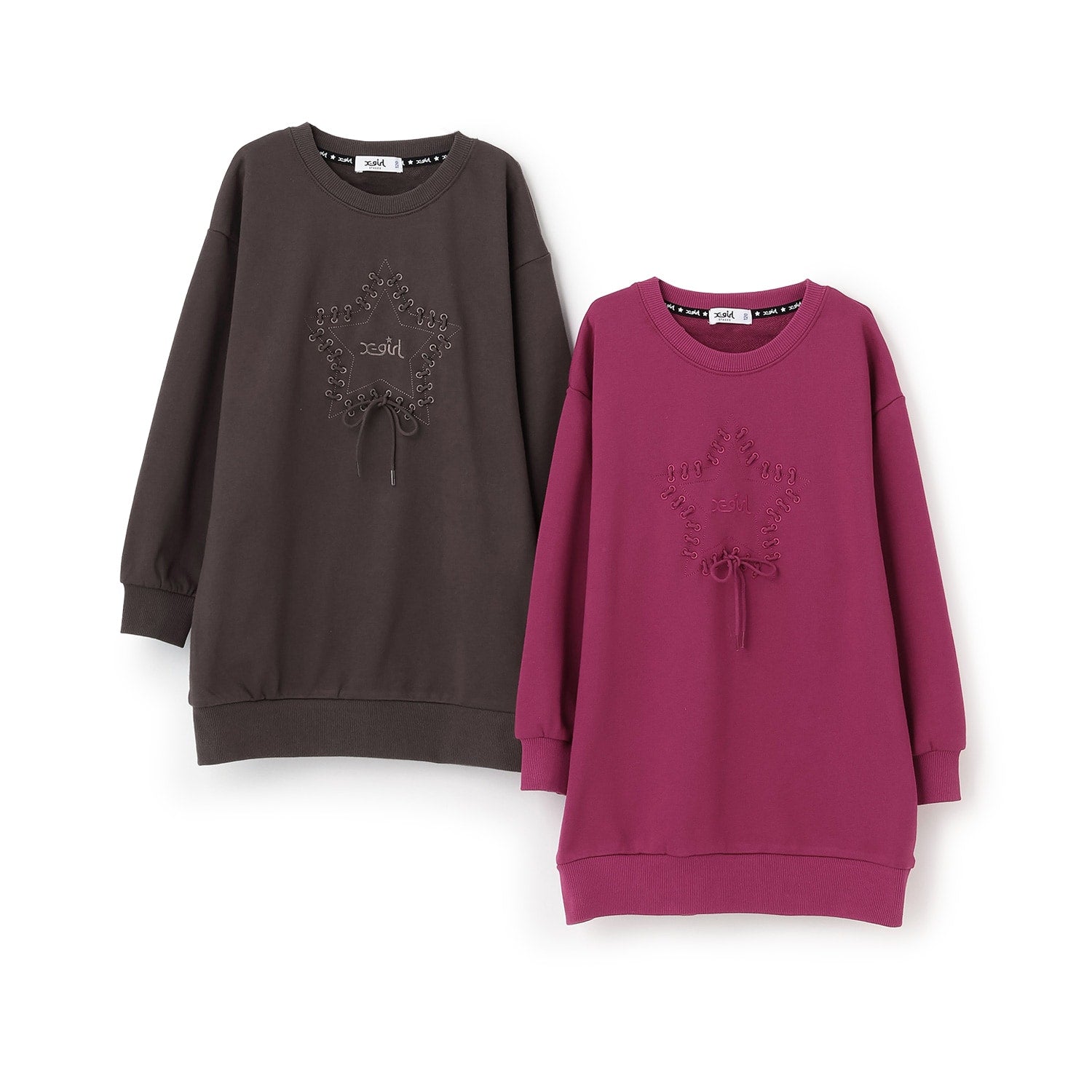 スターレースアップスウェットワンピース