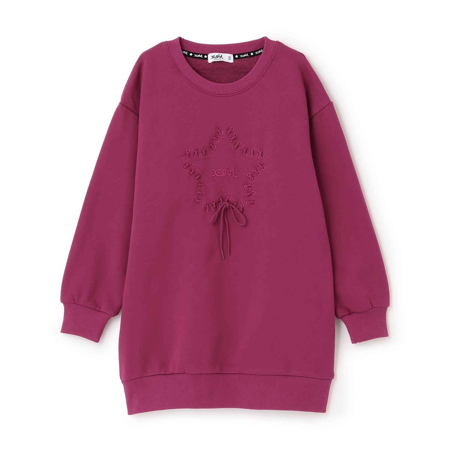 スターレースアップスウェットワンピース