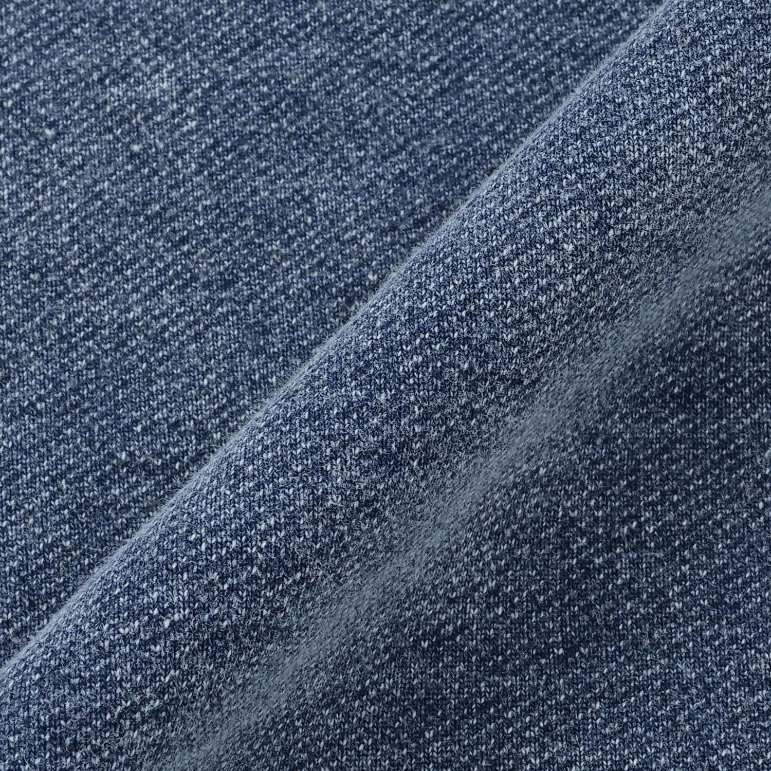 ロゴ刺しゅうデニムスウェットワンピース